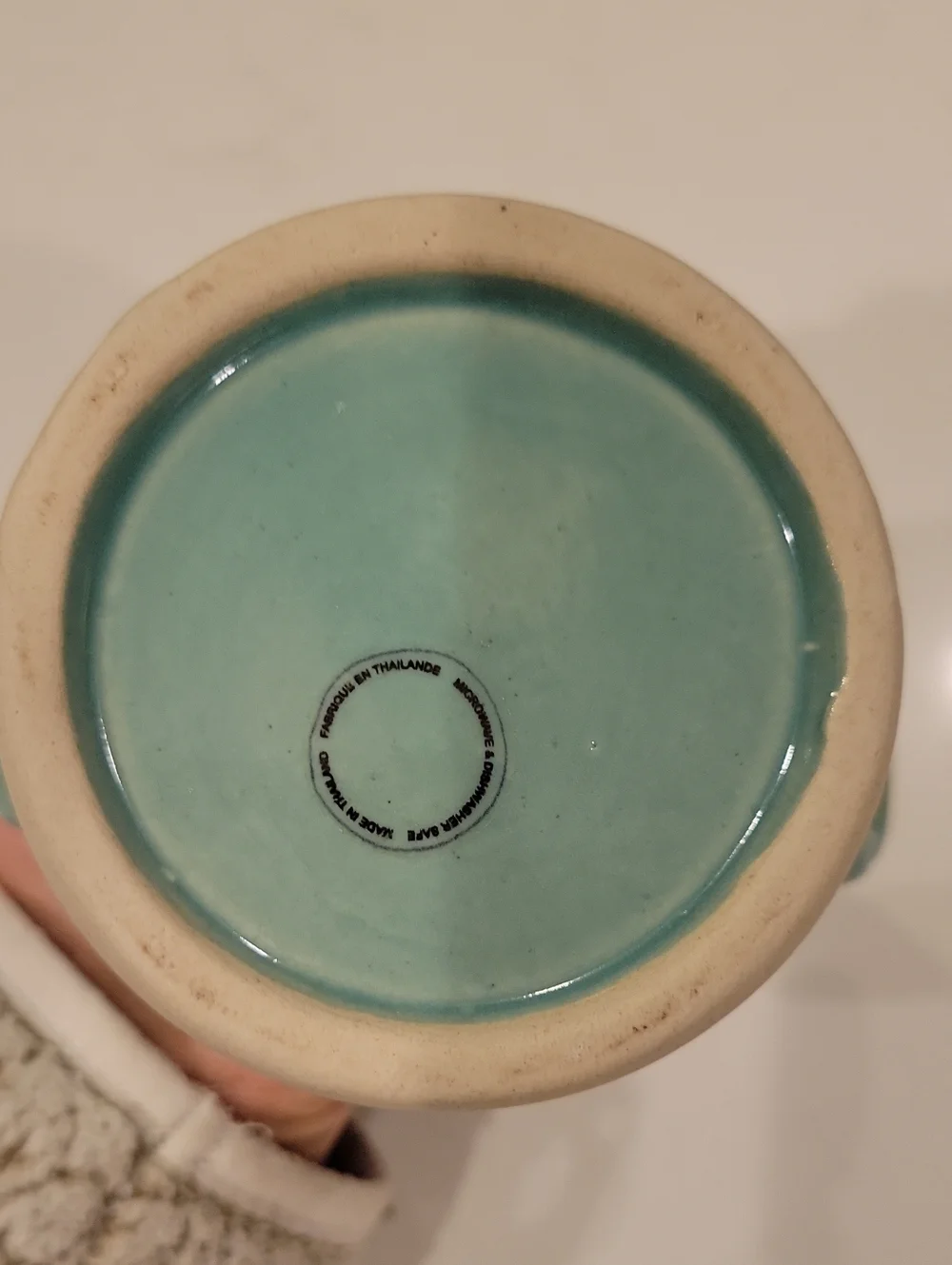 Retired Anthropologie Teal Mint Pottery Vase